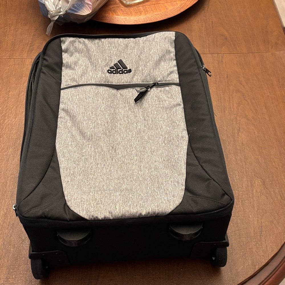 Adidas Two-Tone Black and Gray Travel Bag